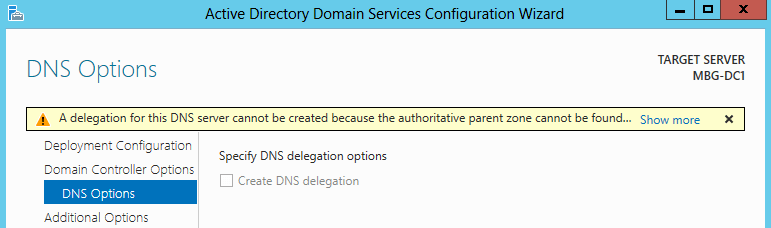 DNS options
